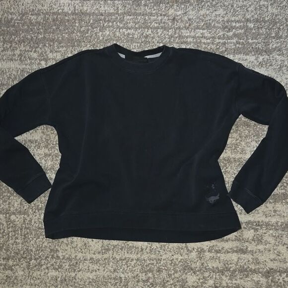 Under Armour Project Rock Men’s Crewneck Sweatshirt Black Size M Soft Pullover - Picture 2 of 7